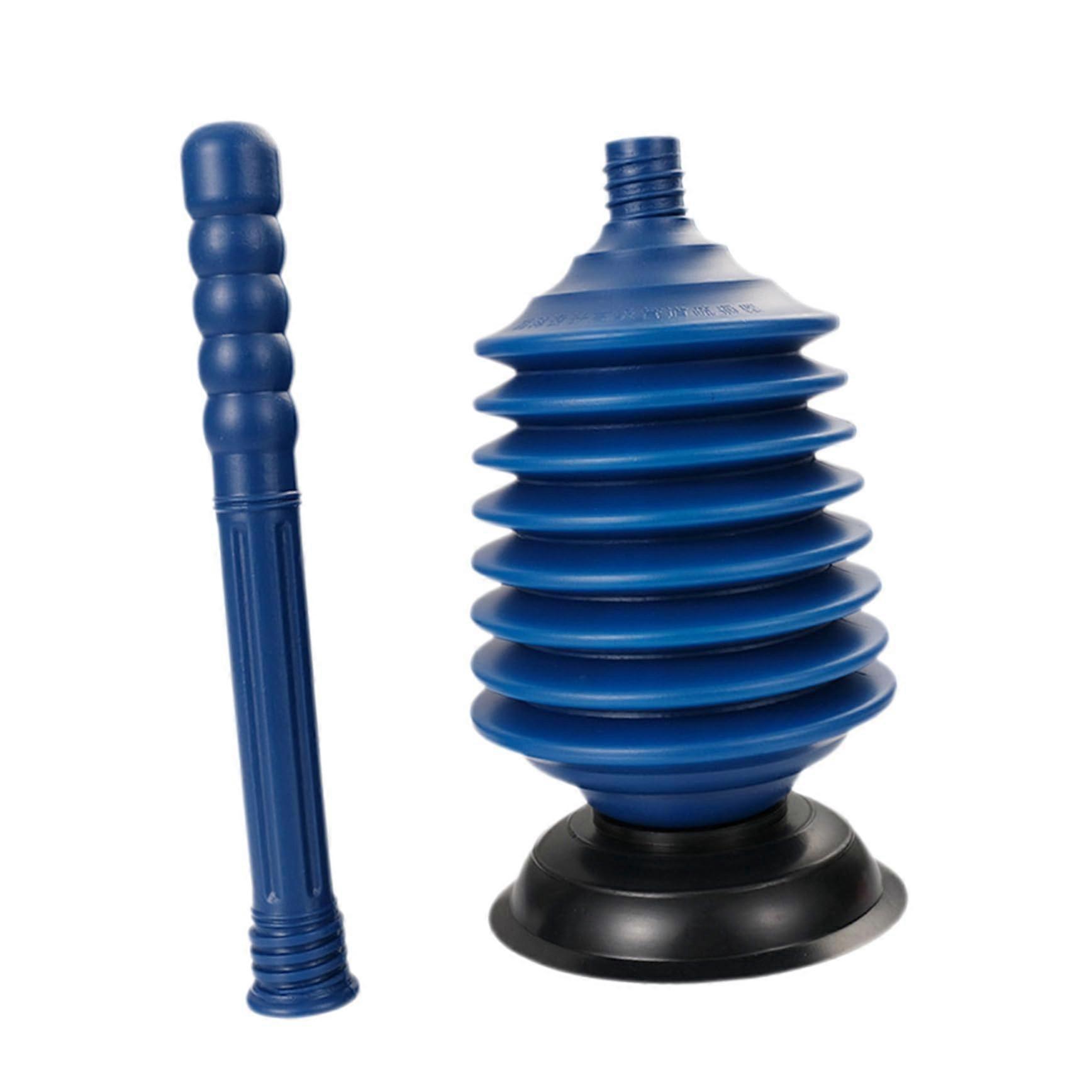Pressure Toilet Plunger with Thickened Suction for Sink and Bathroom Drain Unclogging