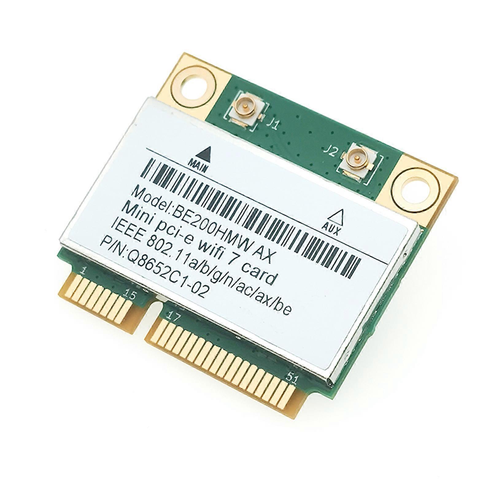 WiFi 7 networking Card BE200HMW WIFI7 networking Adapter 2.4/5/6Ghz Enhances Internet Experience in PC and Laptops Multicolor