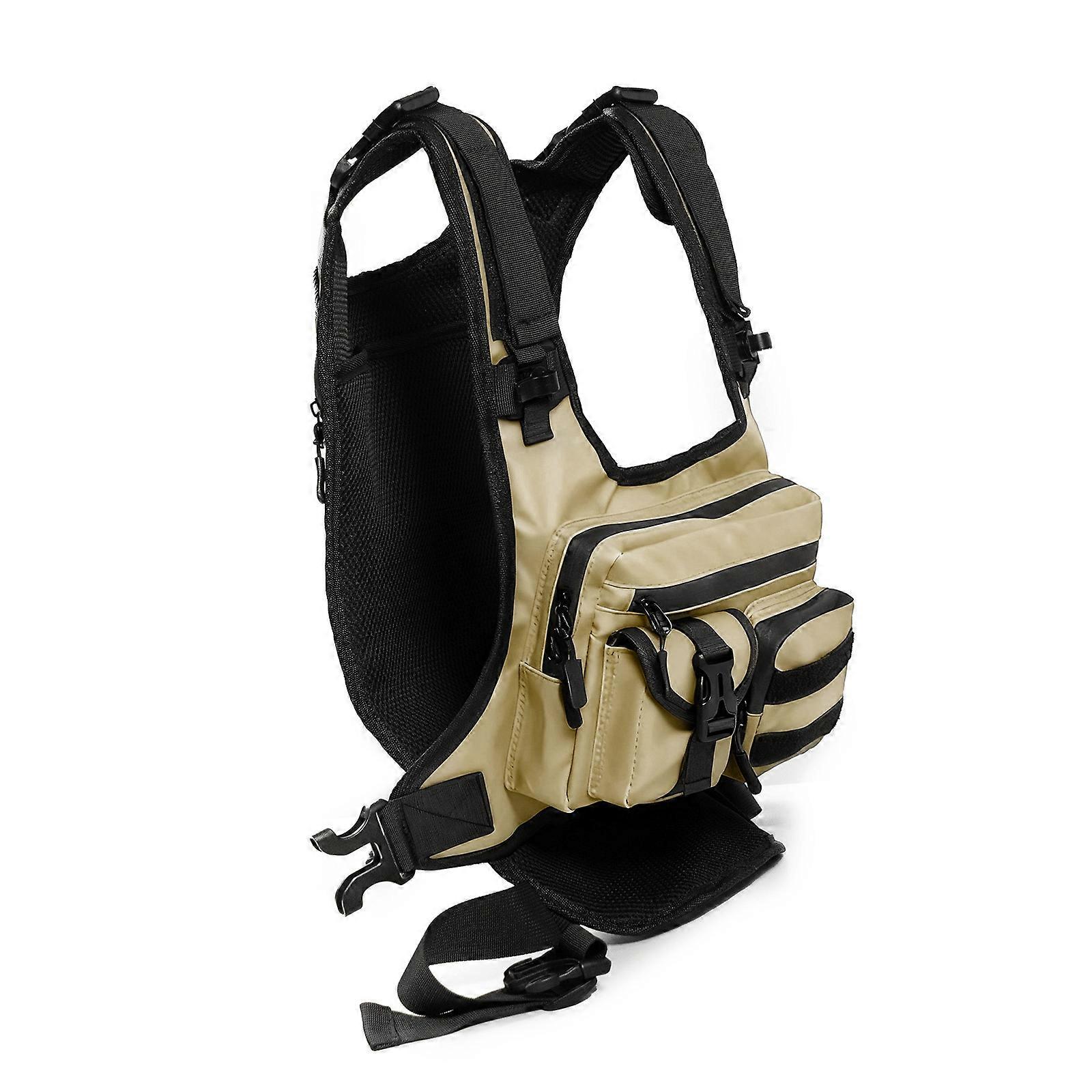 Adventure High Capacity Utility Pack Combining Multiple Pockets And Webbing For Sports Enthusiasts  brown
