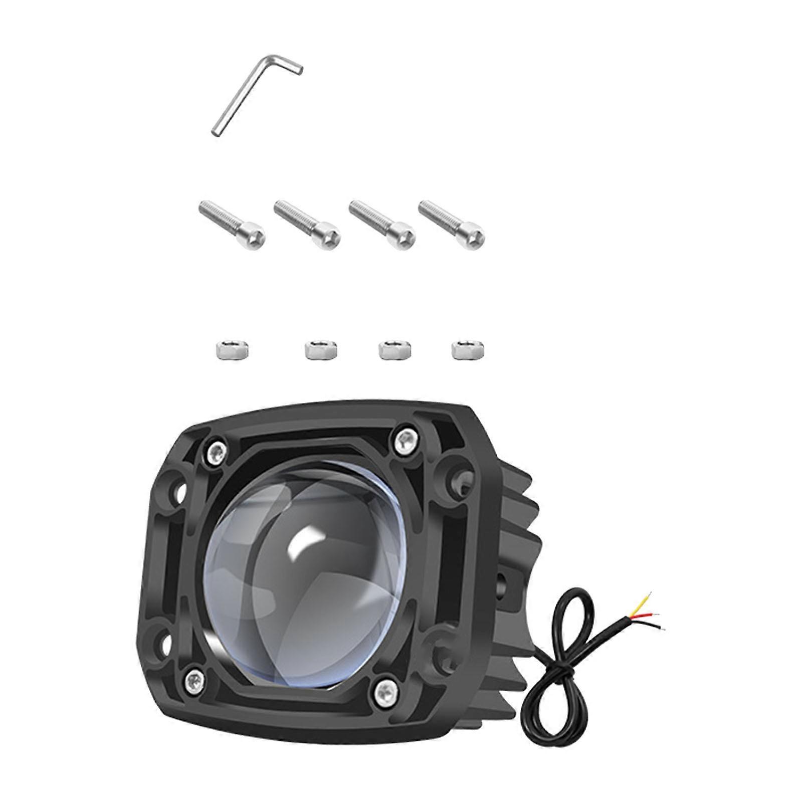 High Intensity LED Fog Lights for Car Double Color Functionality Aluminum Alloy Construction Long Distance Drivers Use Multicolor