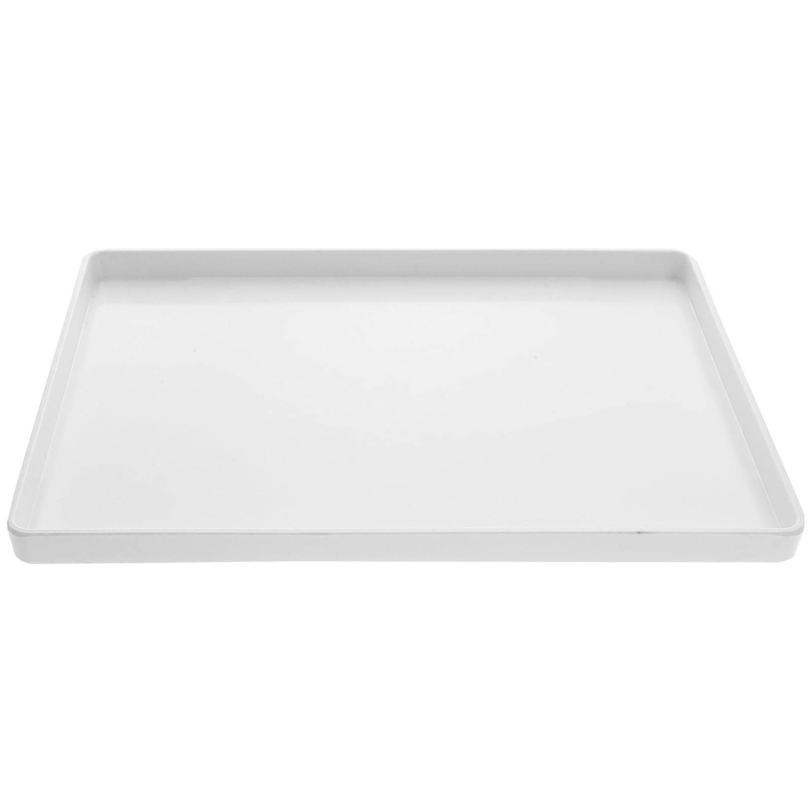 White Tray Snack Serving Rectangular Bread Plastic Plates Wedding Flatware Food Melamine Dessert for Party