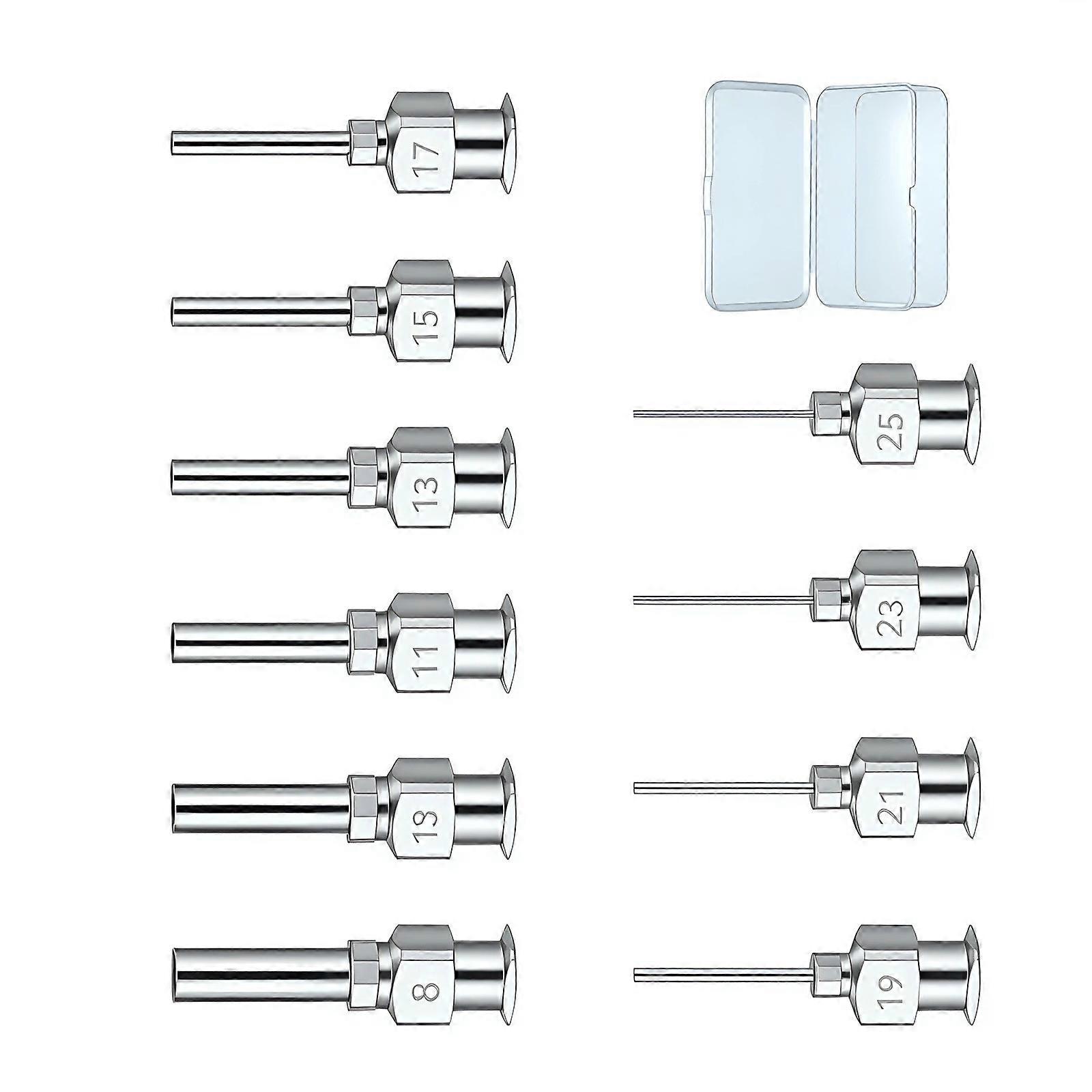 Stainless Steel Dispensing Needle With Reinforced Base For Quick Replacement In Production Lines Multicolor