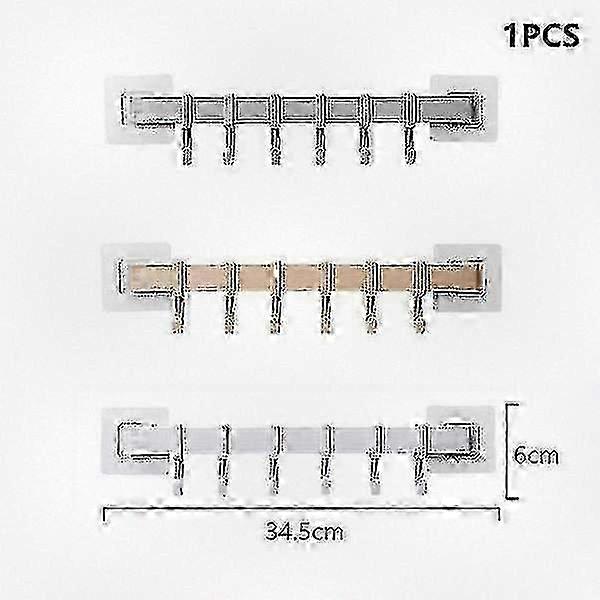 3 Sets of Non-perforated Kitchen and Bathroom Hooks with Plastic Suction for Easy Wall Installation