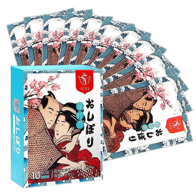 Men's Delay Wipes (10 wipes/box) help prolong sexual intercourse, control orgasm, reduce male sensitivity, and improve sexual duration, performance,