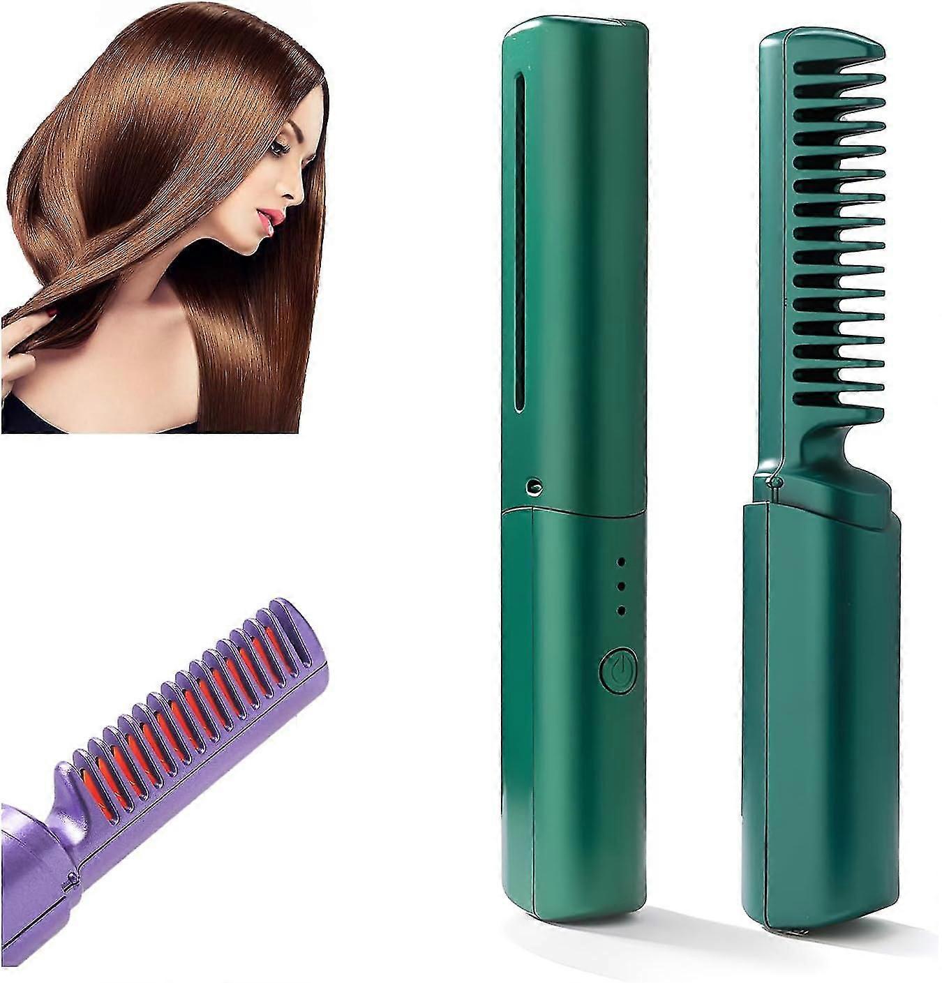 Rechargeable Mini Hair Straightener with 3 Temperature Settings
