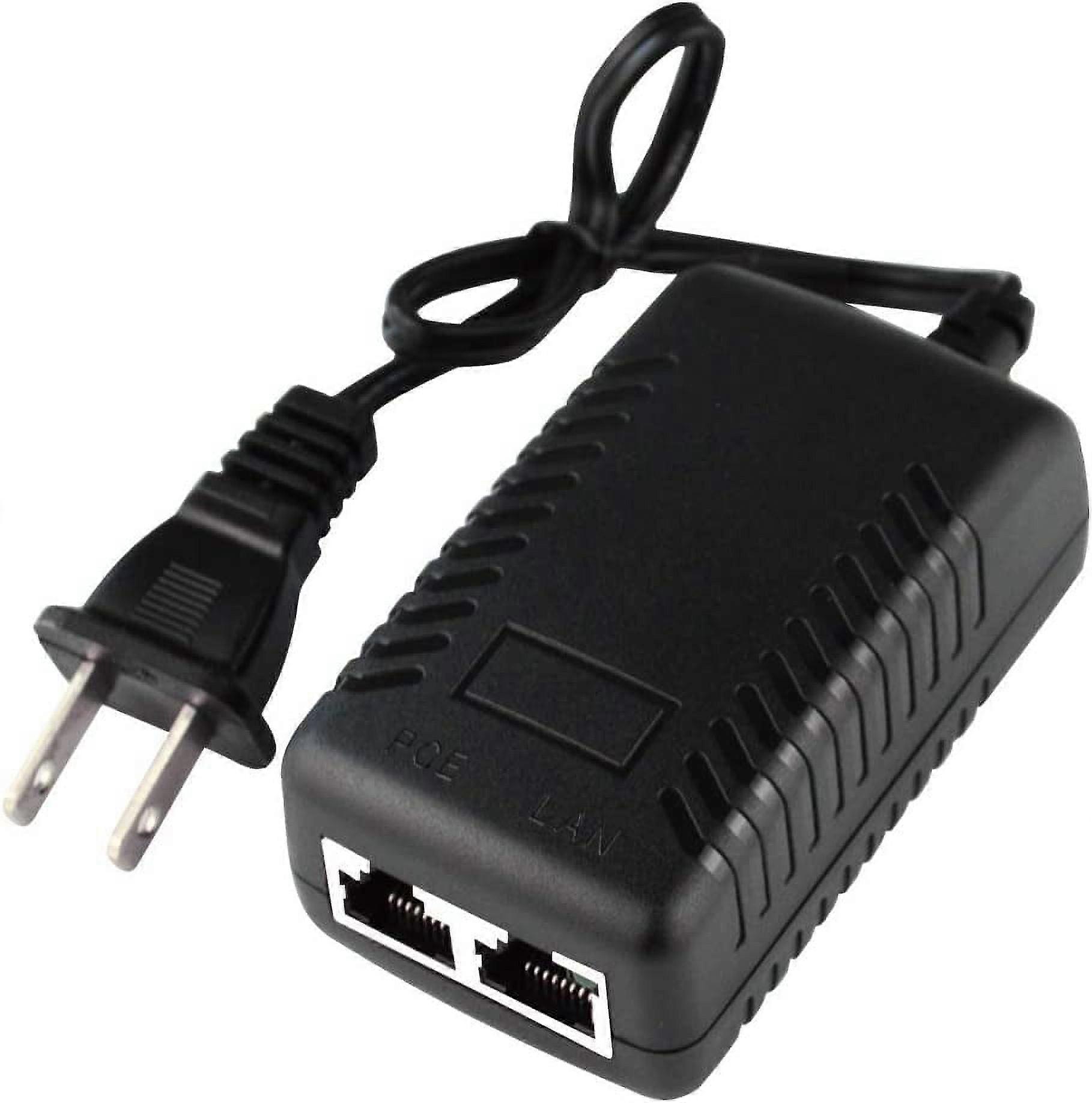 48V POE Injector Adapter Power Supply,10/100Mbps IEEE 802.3af Compliant, for Most Cisco/Polycom/Aastra Phones and More