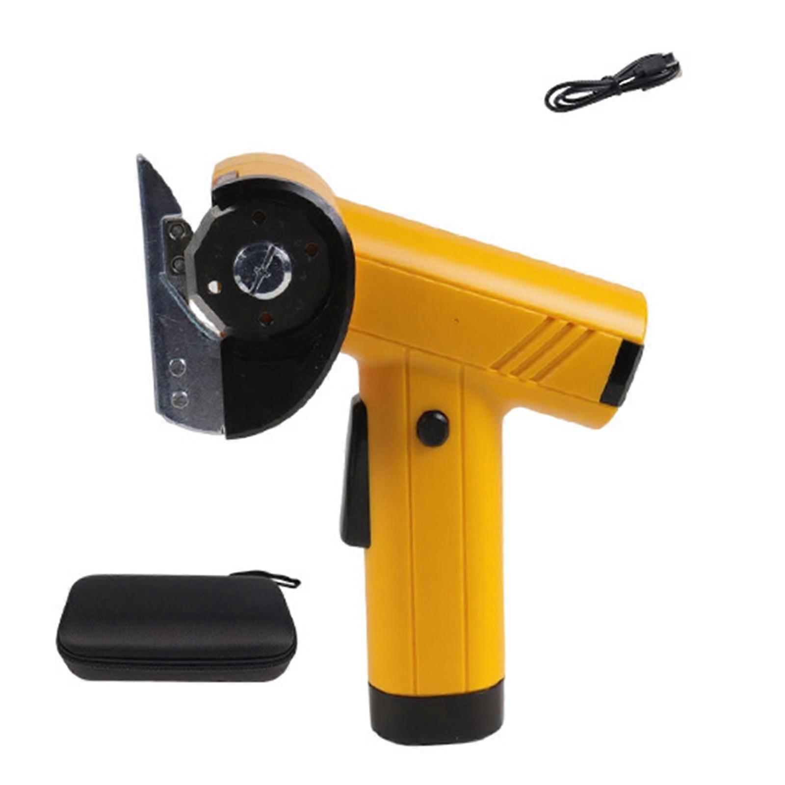 Ergonomic Handheld Electric Shears Offering Comfortable Use For Extended Sewing Supplies On Various Textiles Multicolor