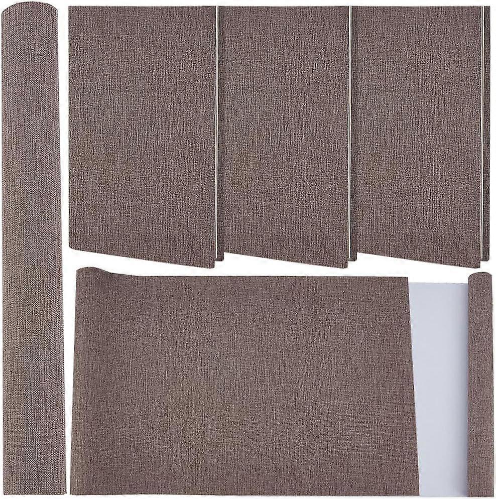 51 x 11.8 Inch Grey Linen Book Cloth Bookbinding Book Fabric A4 to A8 Polyester Paper Back Woven Bookcover for Books Album Scrapbooking Archival DIY C