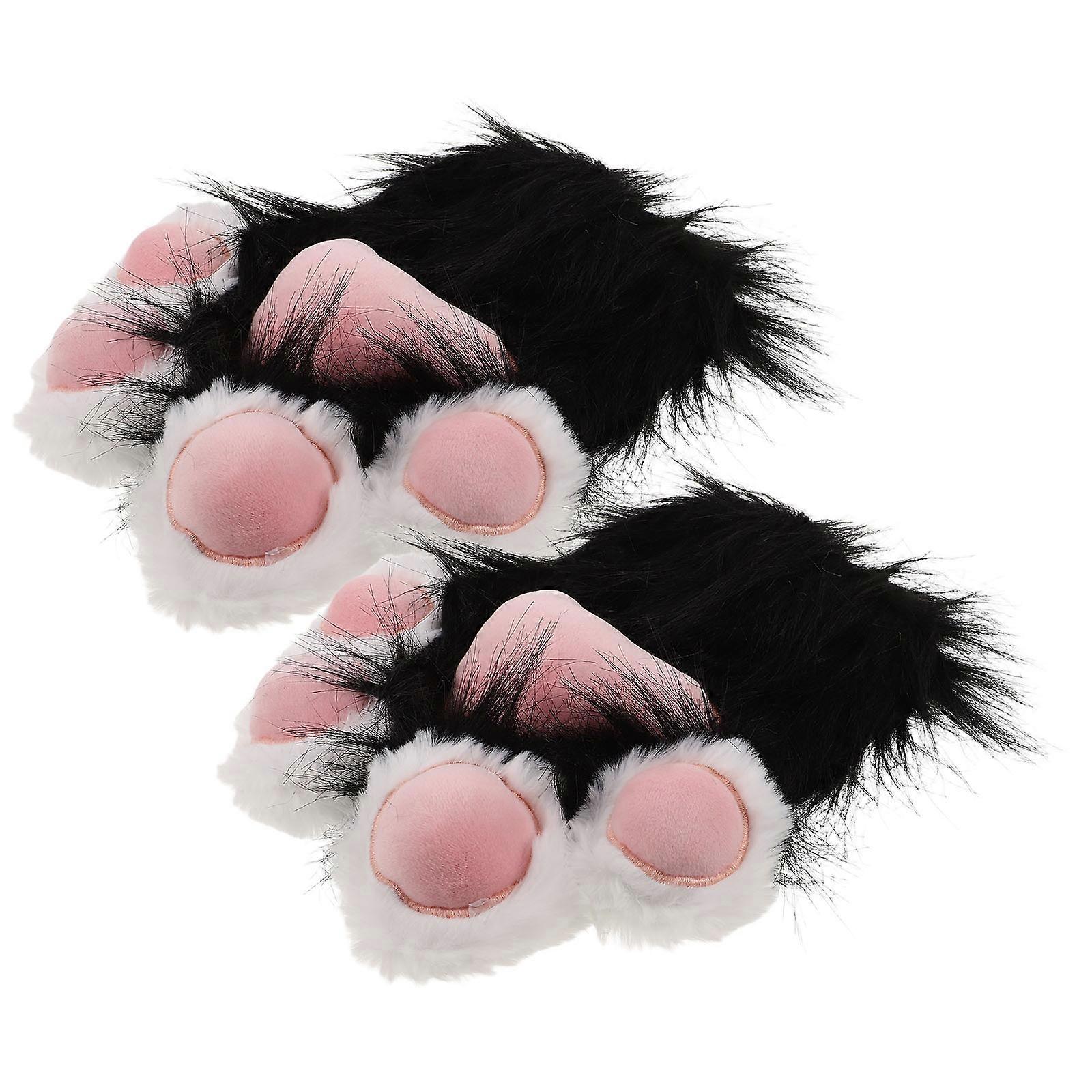 Animal Design Paw-Shaped Mittens for Theme Parties and Carnivals Crafted from Lightweight Materials 1Pair