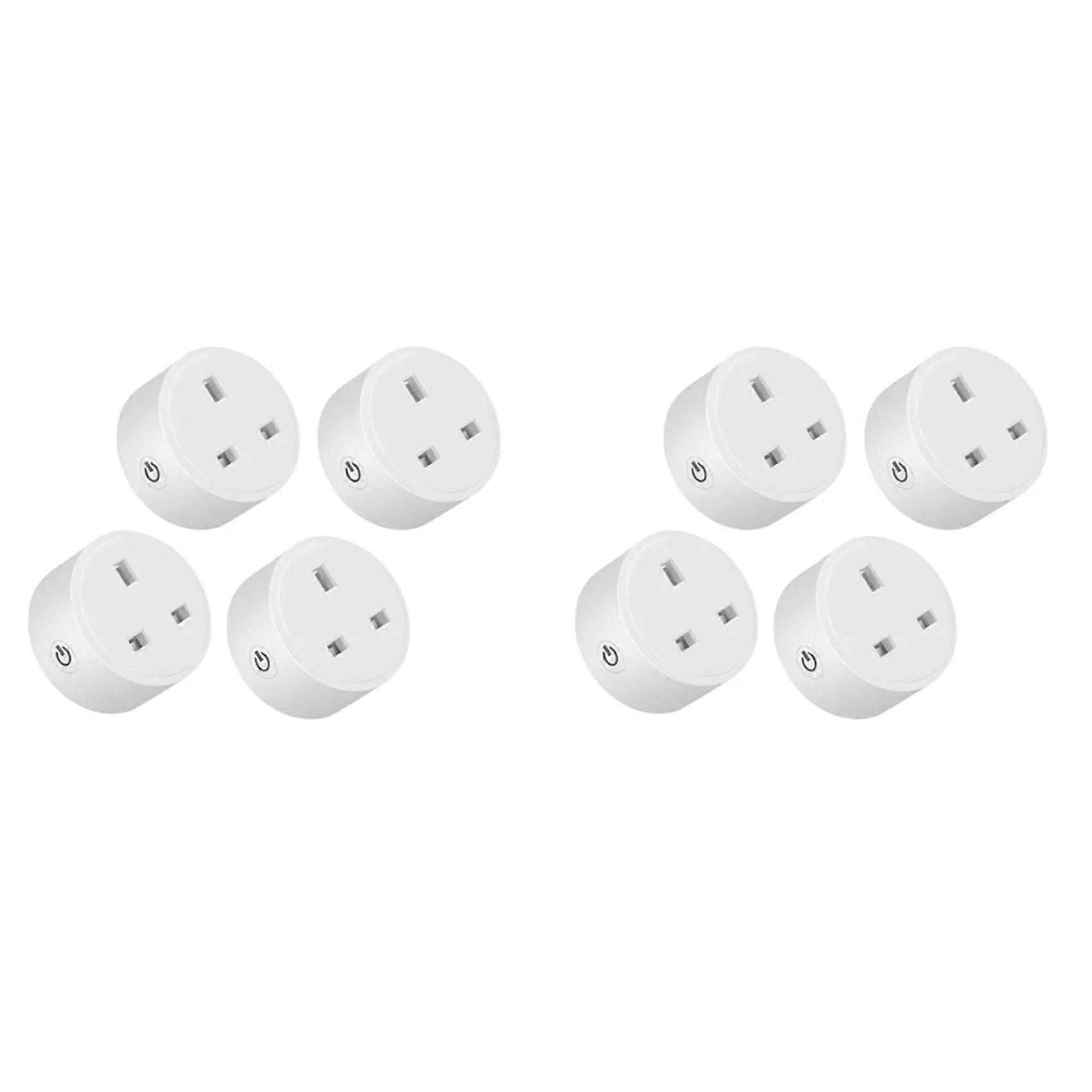 8 Pcs Tuya Zigbee Smart Socket 16A Home Powers Monitor Powers Outlet Smart Life Voice Control Alexa Timing DIY UK Plug