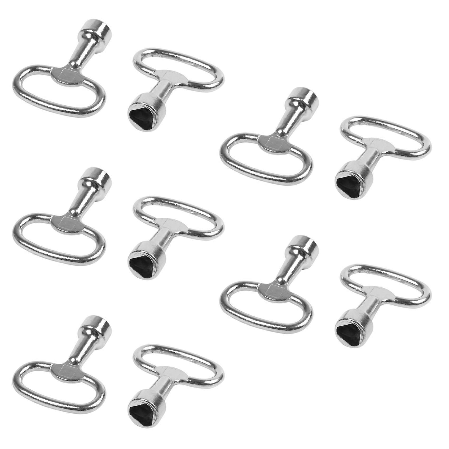 Key Slot for Bolt Triple-Cornered Triangular Metal Panel 8 mm x 10