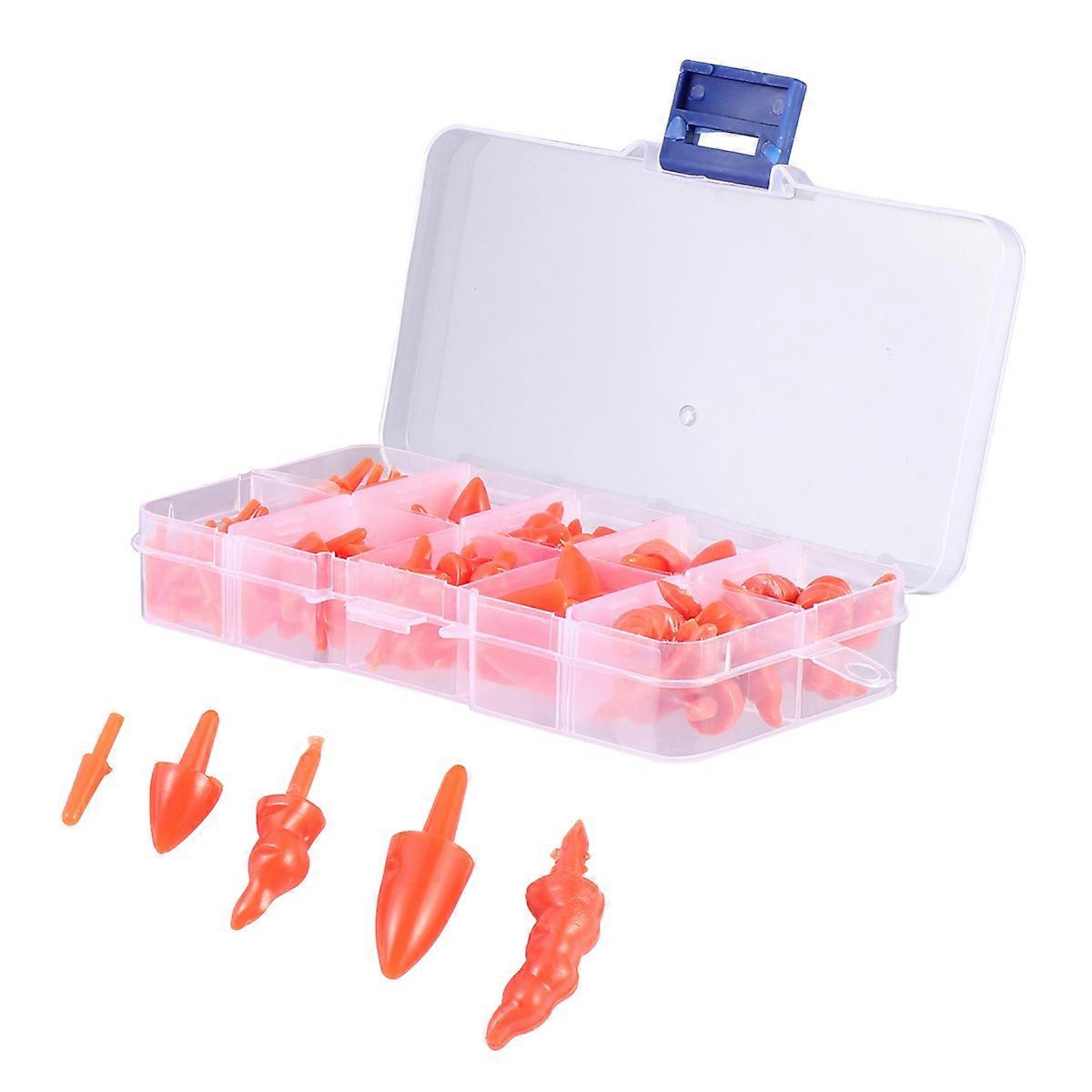 1 مربع البلاستيك الأنف صنع الملحقات DIY الحرفية لعيد الميلاد الديكور عيد الميلاد