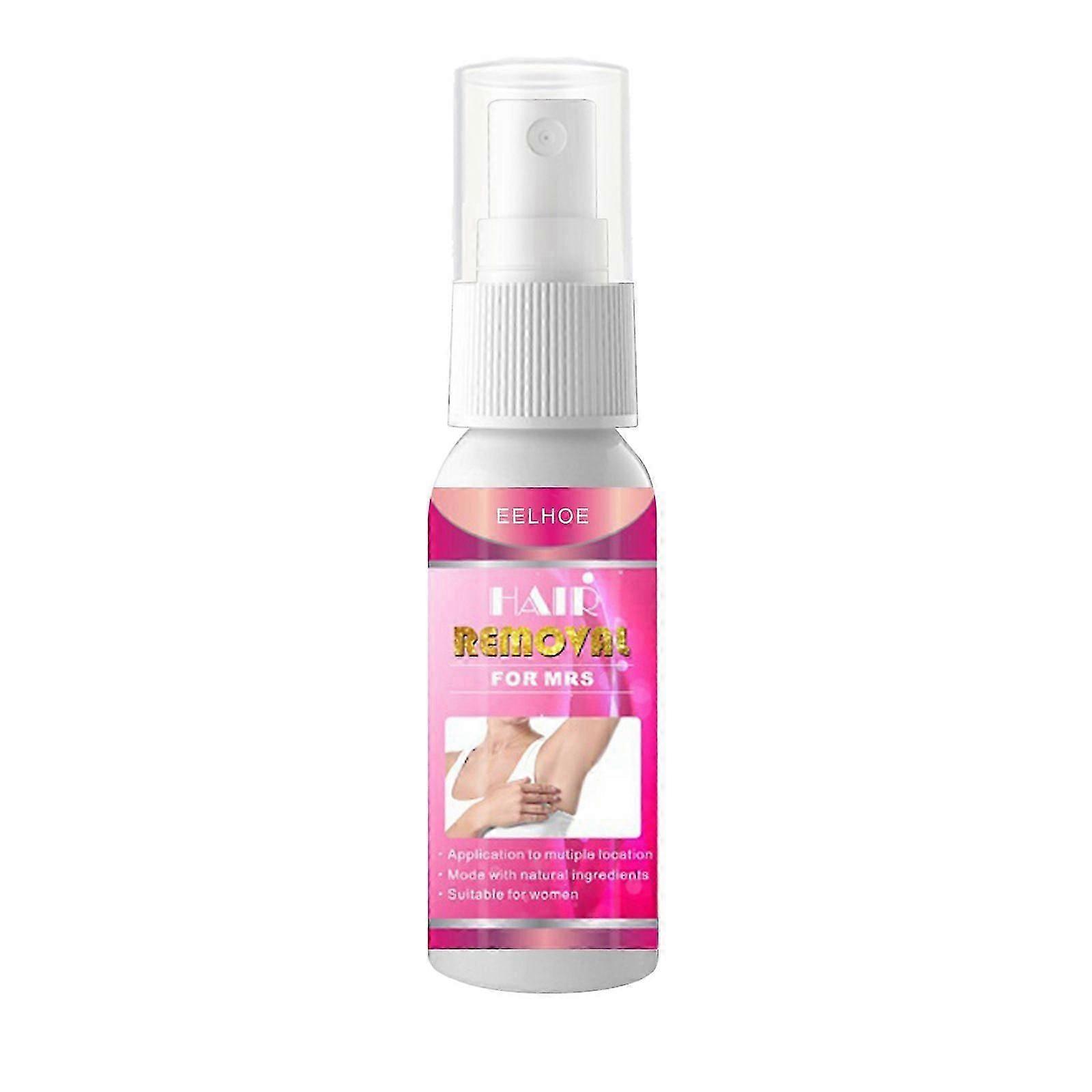 hair removal spray contains licorice root extract, tea extract, chrysanthemum extract