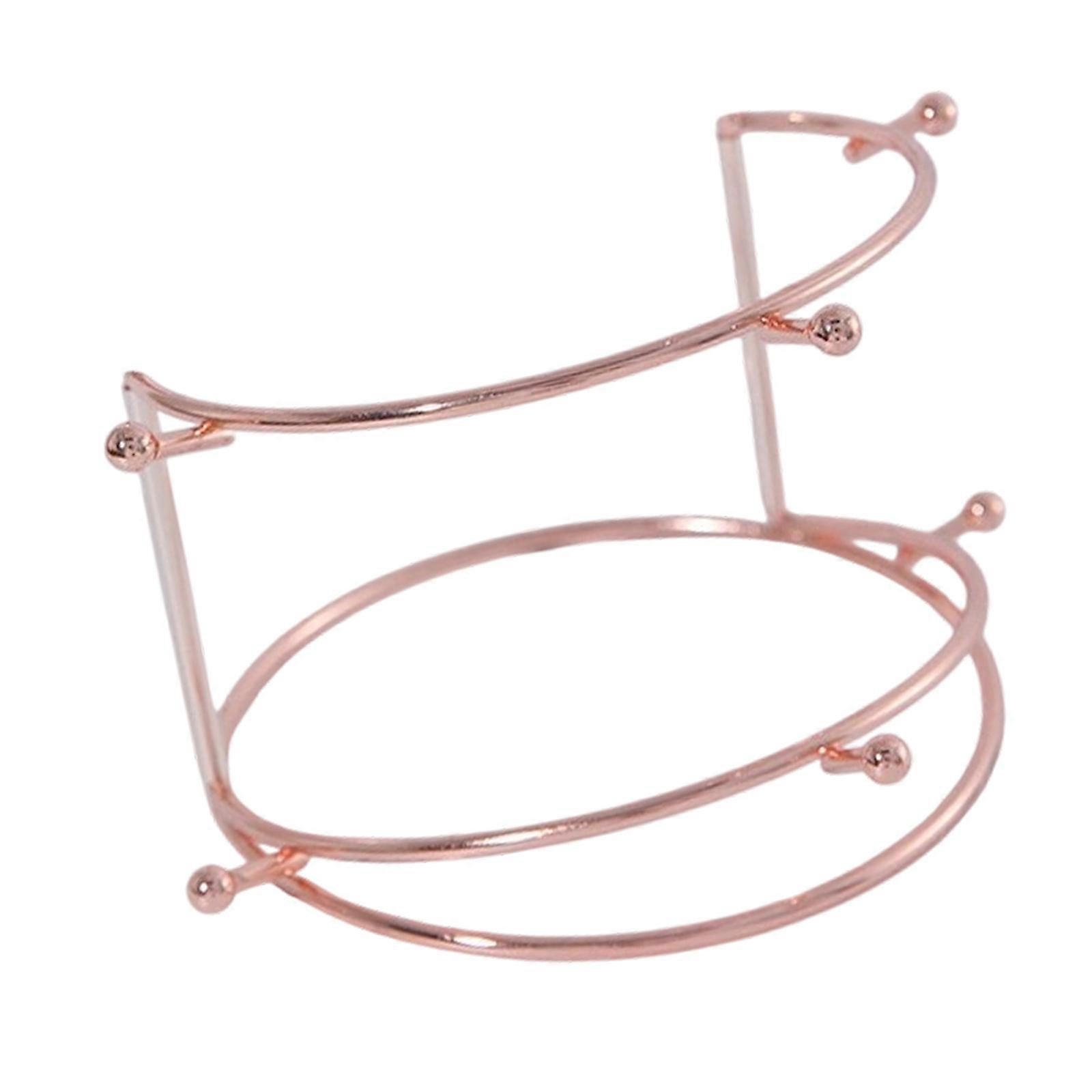 Stainless Steel Crown Jewelry Display Stand with Easy Assembly Feature Not Tools Required for Professional Environments  rose gold