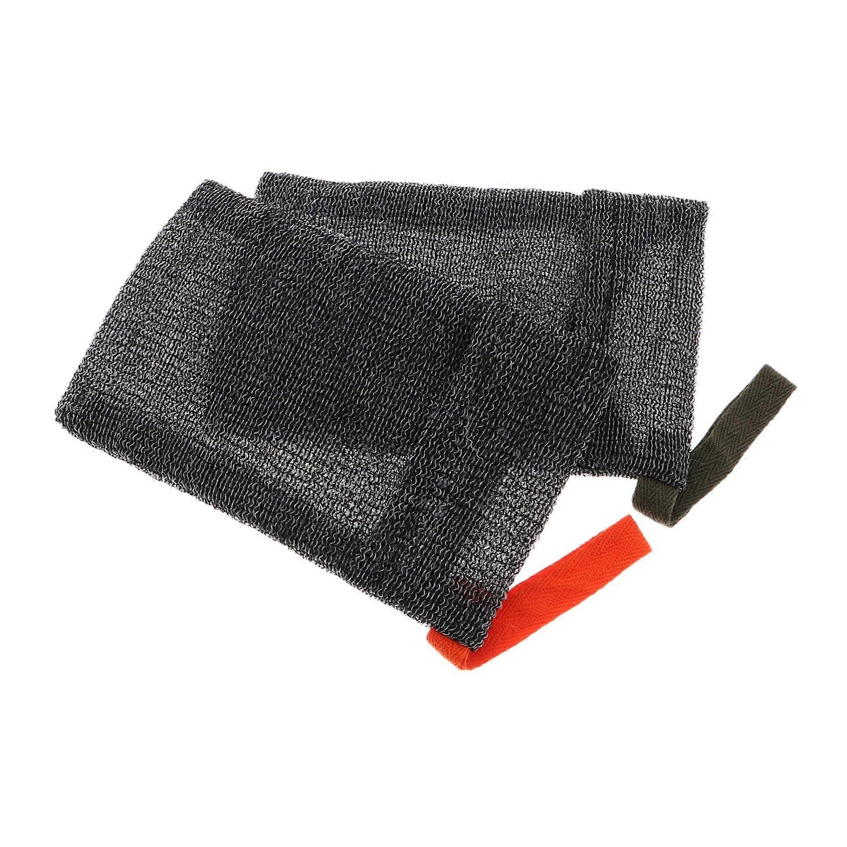 2pcs Nylon Soap Saver Bag with Foaming Mesh for Bath and Face, Gentle Exfoliation for Shower