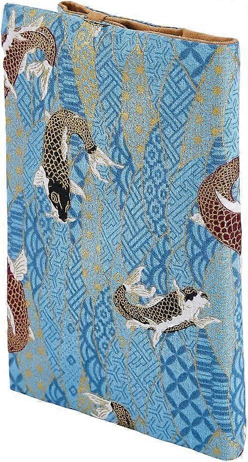 Sleeve Waterproof A5 Paperback Book Cover Hand Cloth Diary Fabric Book Cover with Flower Pattern for Textbook Notebook Record Protective 3122.5cm Sky 