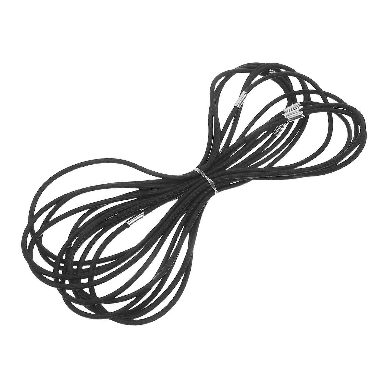 Black Rubber Microphone Shocking Mount Elastic Bands for Replacement 10Pcs