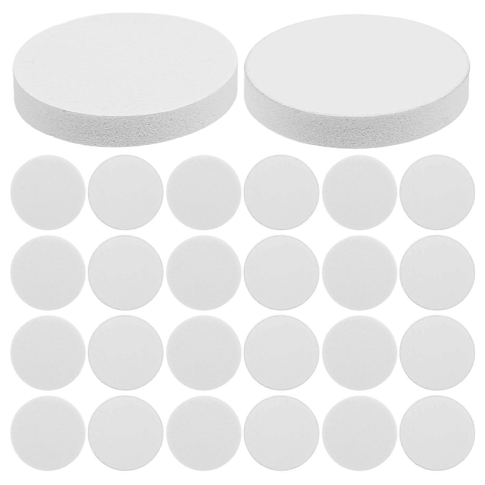 Nail Buffing Disc Set for Smooth Shiny Nails 50Pcs White Nail Polishing Tool