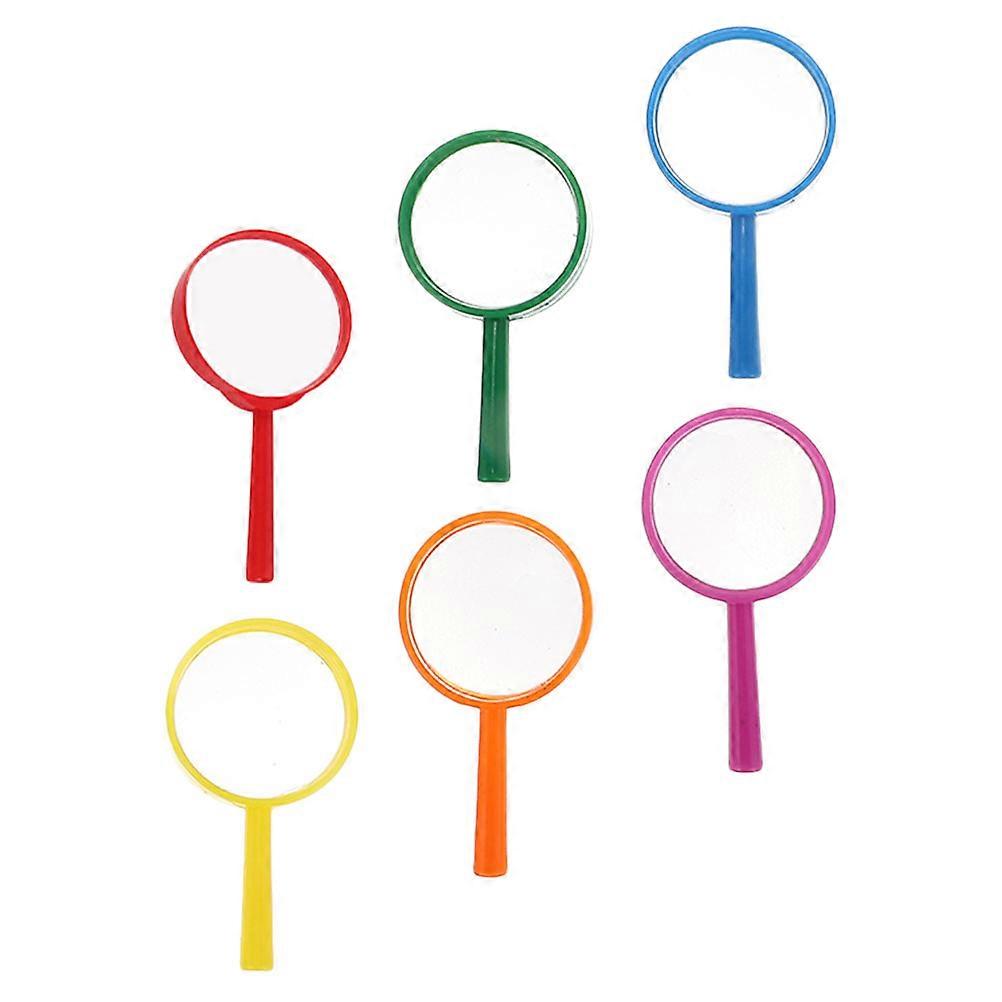 Portable Handheld Magnifying Glass for Reading 6Pcs Clear View for Kids and Seniors