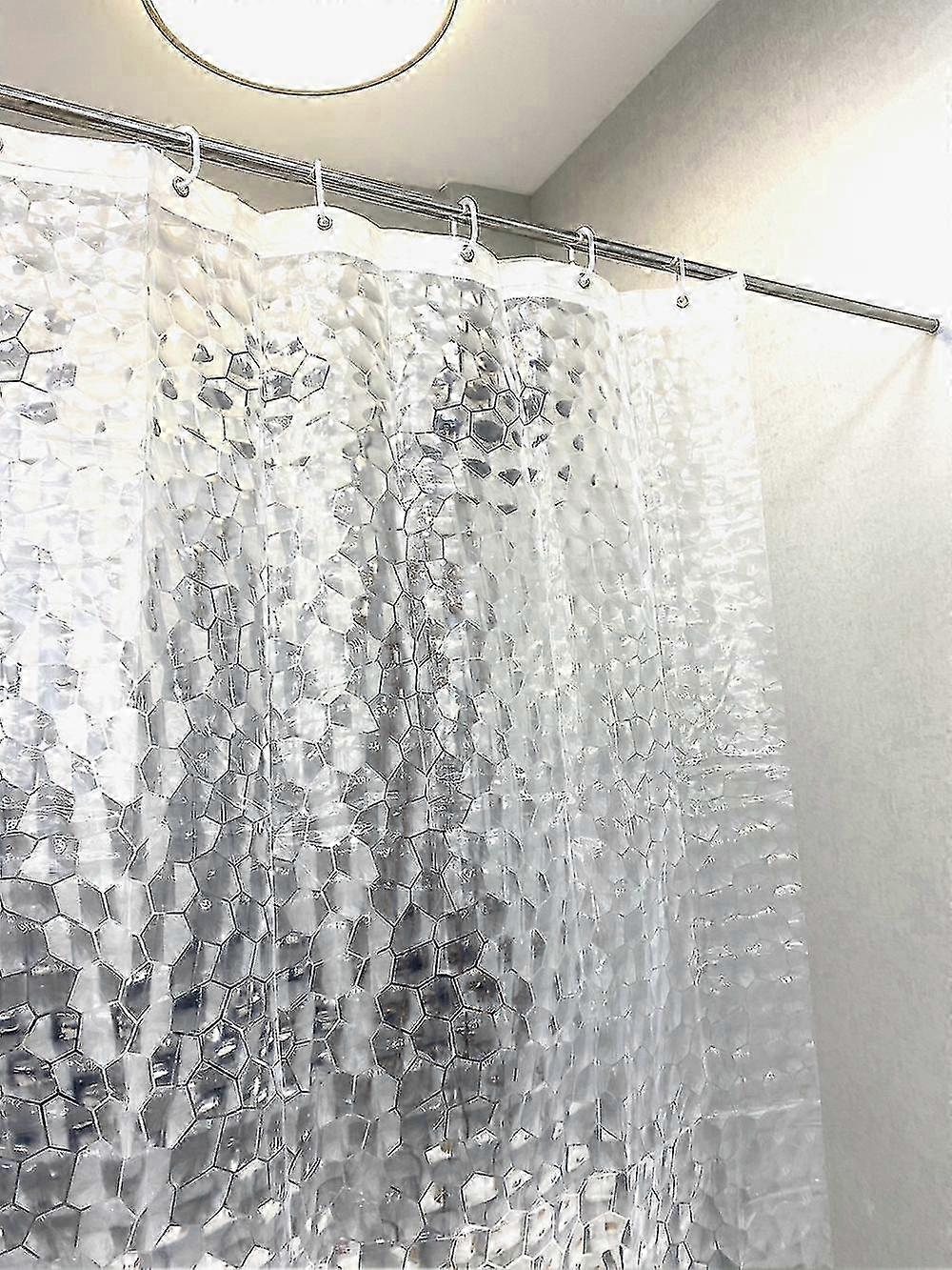 ستارة دش مضادة للقالب مع مغناطيس الوزن أدناه، 0.2 مم [180x200cm] مضاد للبكتيريا مقاوم للماء