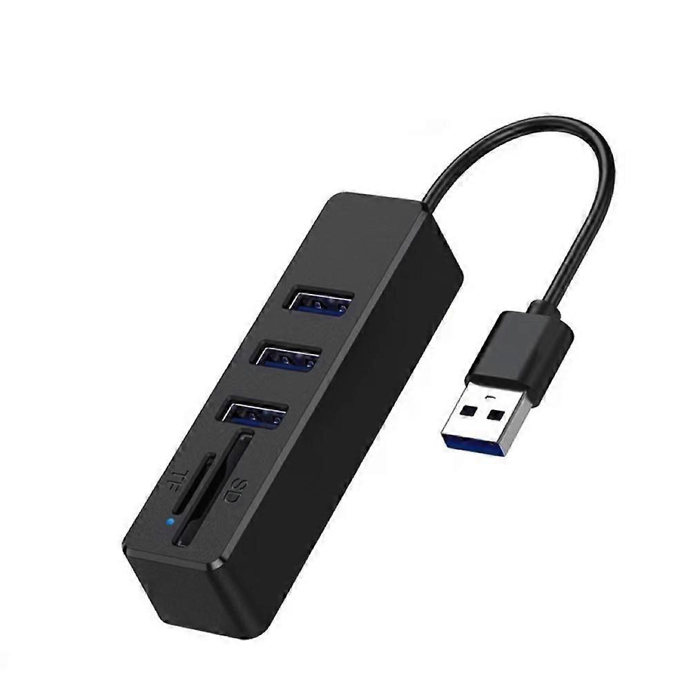USB 2.0 HUB Cable Splitter Converter USB Disk TF SD Card Integrated Reader Extend Adapter Data Transfer 3 Ports