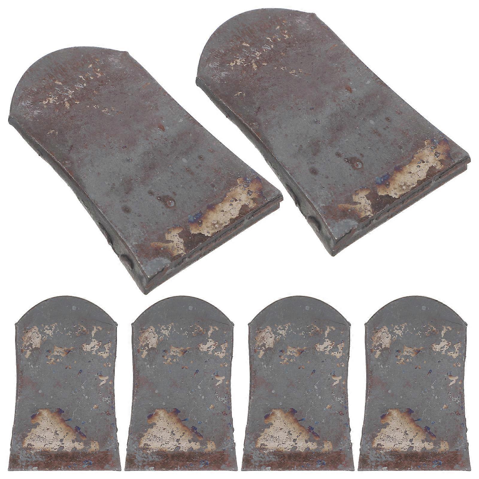 Garden Hoe Replacement Wedge Iron Handle Heads for Secure Tool Maintenance 6Pcs