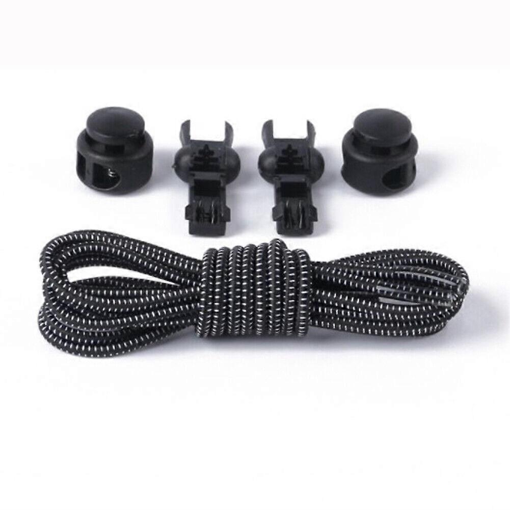 No Tie Elastic Lock Shoe Laces Rope Running Jogging Sneakers Trainer Shoelaces