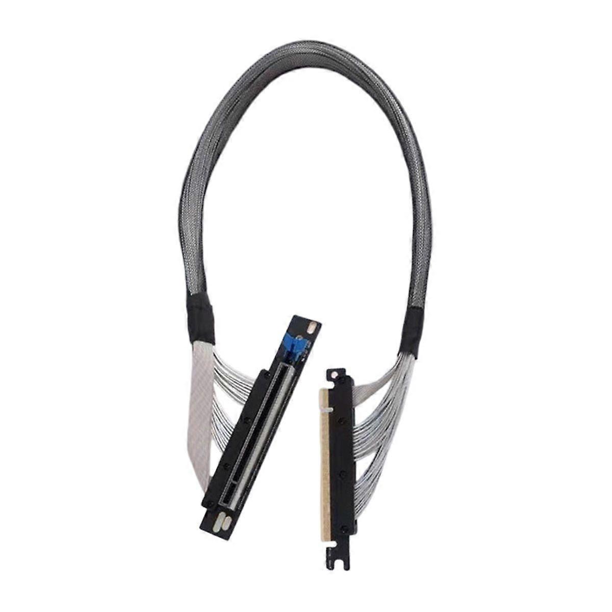 PCIE5.0X16 Graphics Card Extension Cable 90 128GB/S for GPU Ai Server Smart Artificial Intelligence