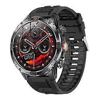AK91 Smartwatch mit 1,7-Zoll-HD-Bildschirm, Bluetooth-fähig, Anruffunktion, Outdoor-Sportuhr mit Schrittzähler und Taschenlampe