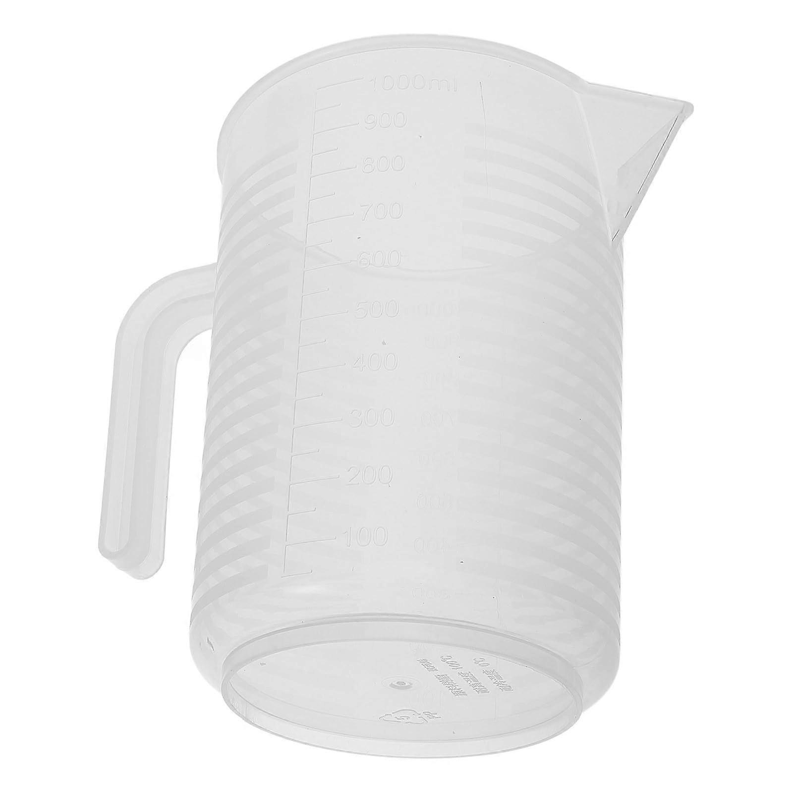 Measuring Cup 1 Liter Plastic Liquid Pitcher with Lid and Handle for Accurate Kitchen Baking