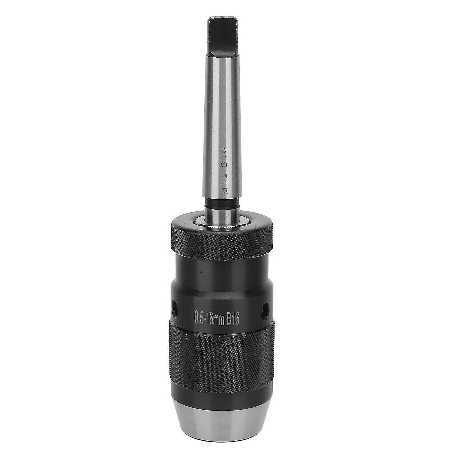 MT2 B16 Keyless Morse Taper Drill Chuck 0.516mm Wide Clamping Range for Lathe and Milling
