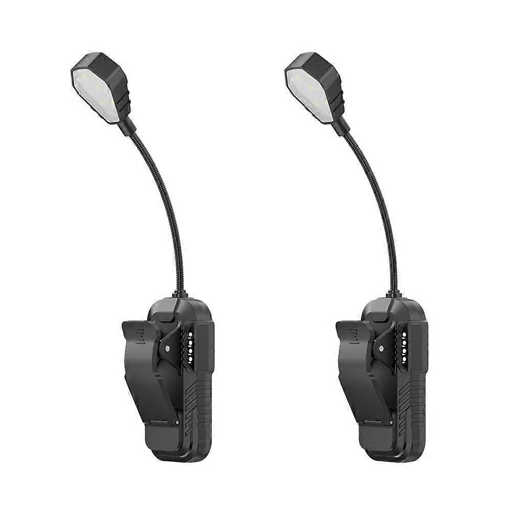2PCS Clip on Light Rechargeable Reading Light