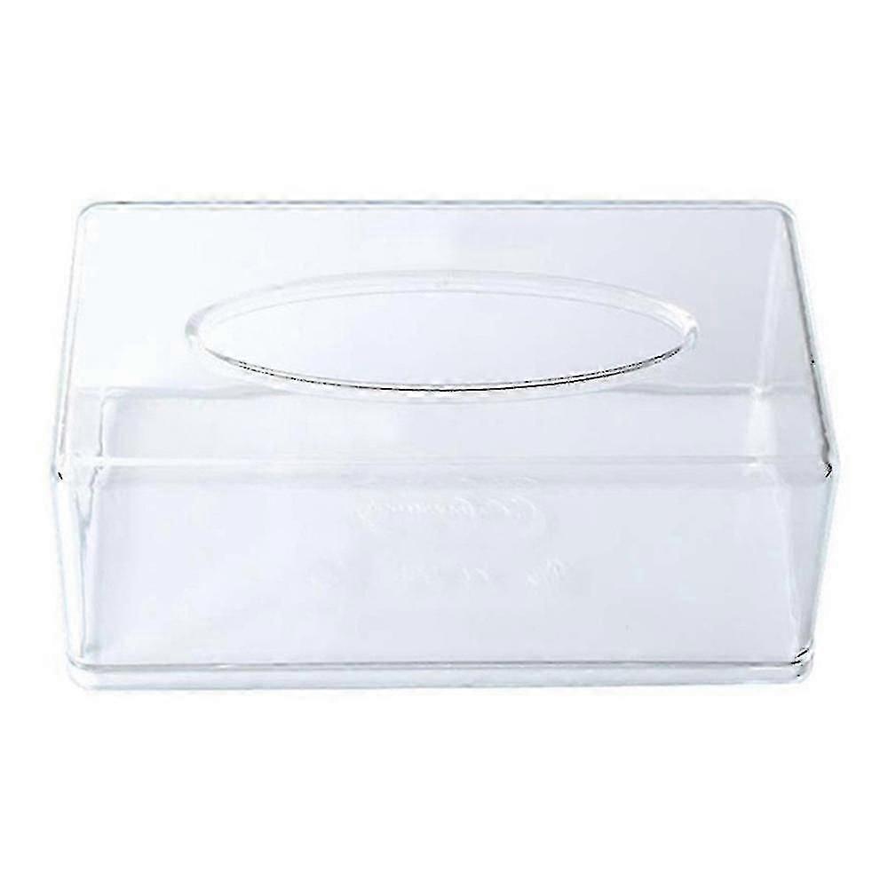 Transparent Rectangular Tissue Box, Simple And Creative Home Drawer