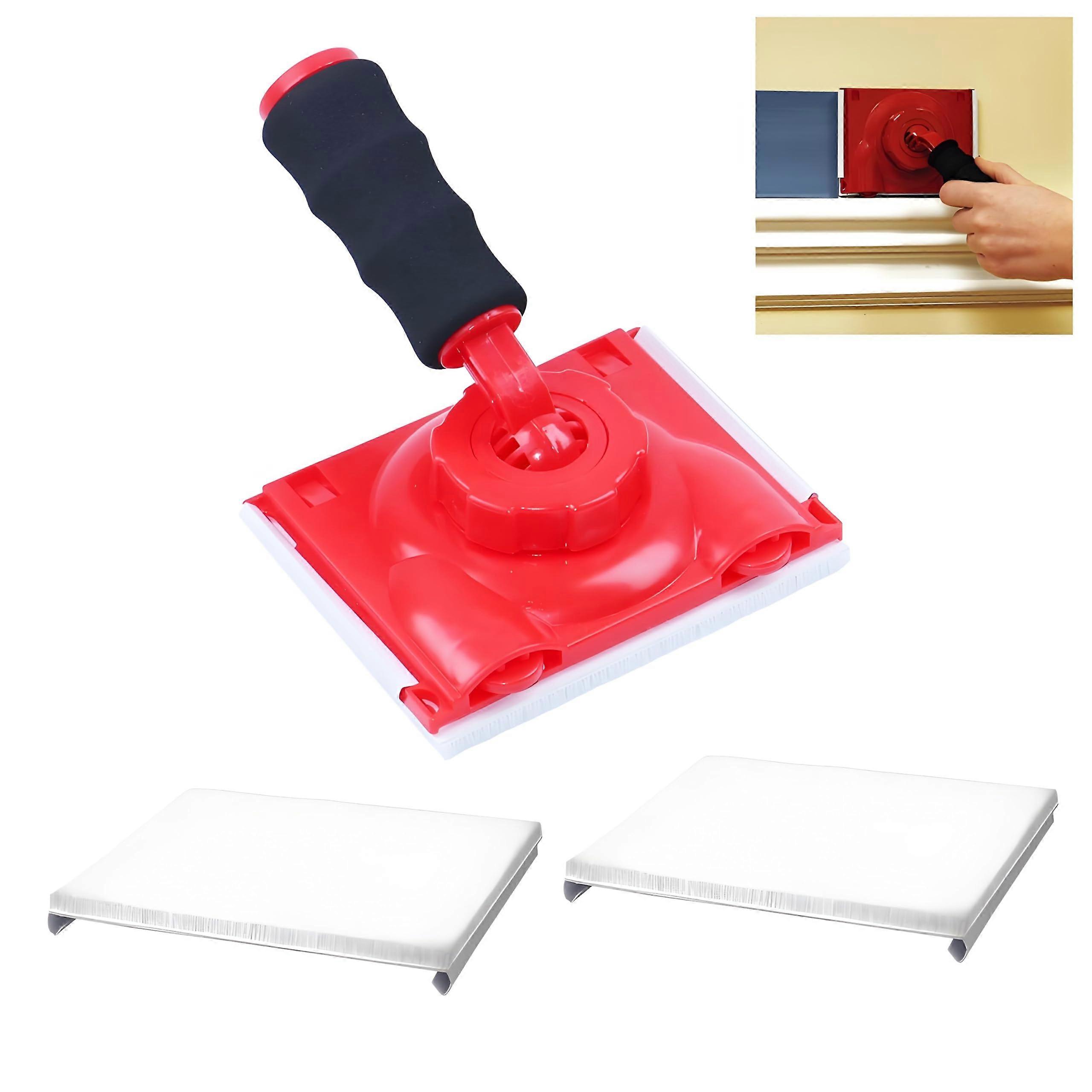 Paint Edger Tool with 2 Pads, Precision Edge Painting for Walls Ceilings Corners Trim
