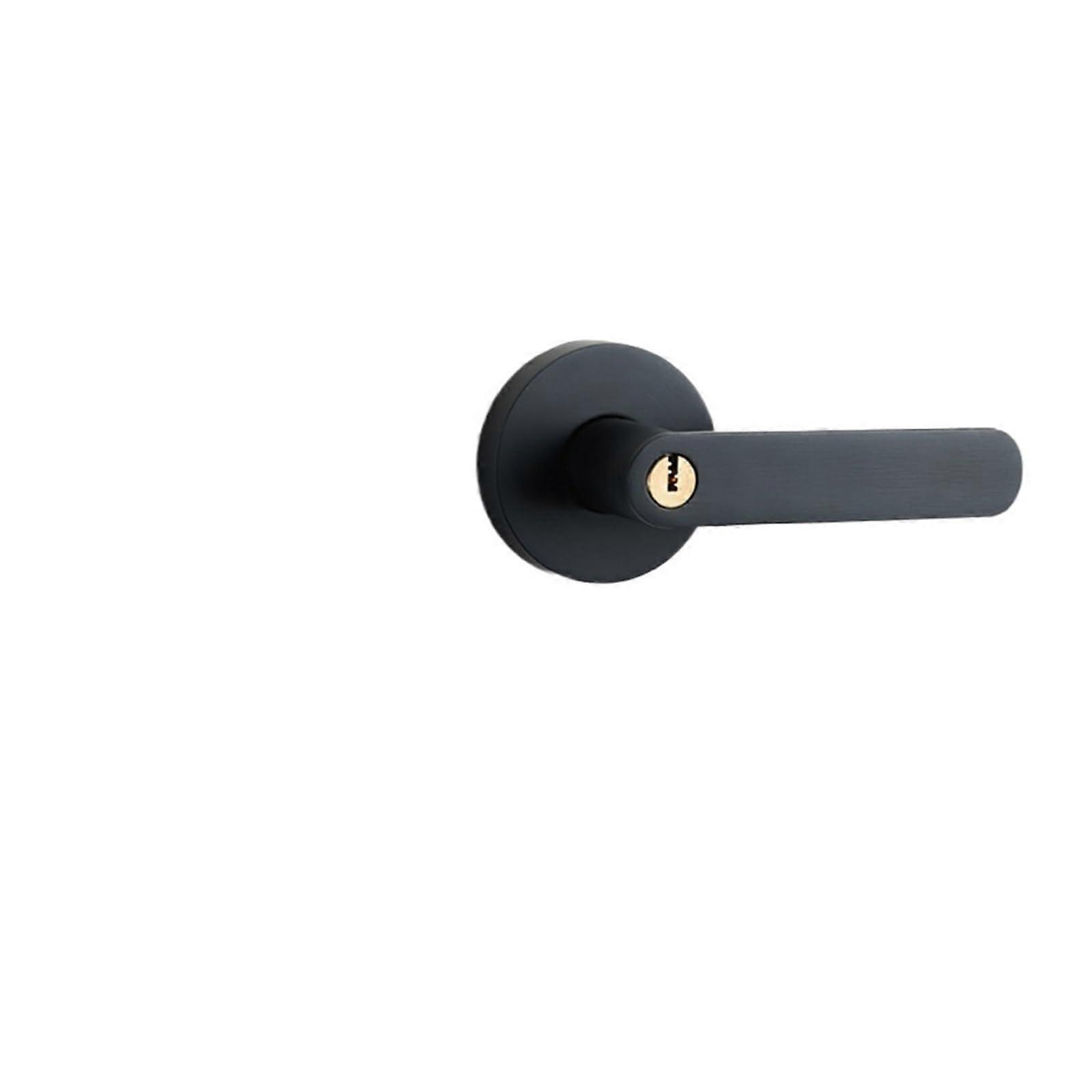 Black Spherical Door Lock for Bathroom, Durable Copper Privacy Handle 3550mm