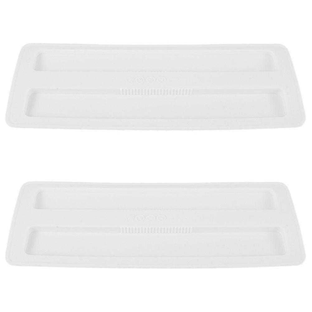 Toaster Accessories Silicone 2 Slice Toaster Lid Protective Cover 2Pcs White