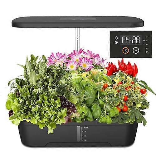 Indoor Hydroponic Growing System with 139LED Light, 12 Pods, Adjustable Height, 4L Tank, Timer