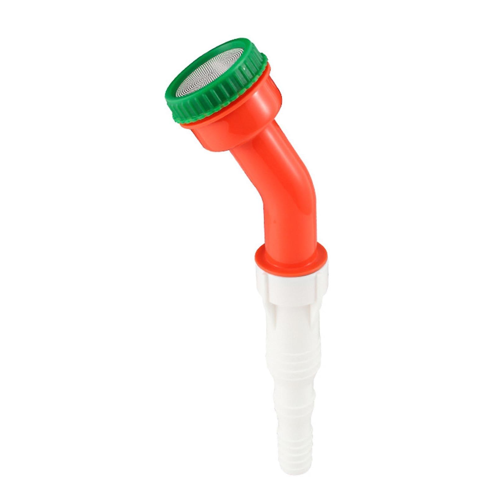 Garden Hose Nozzle Sprayer with Adjustable Precision Water Control, Ergonomic Grip, Red