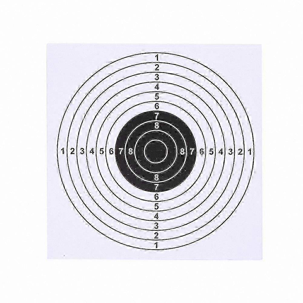 100 Pack 14x14cm Archery Target Face for Bow and Arrow Practice (White)