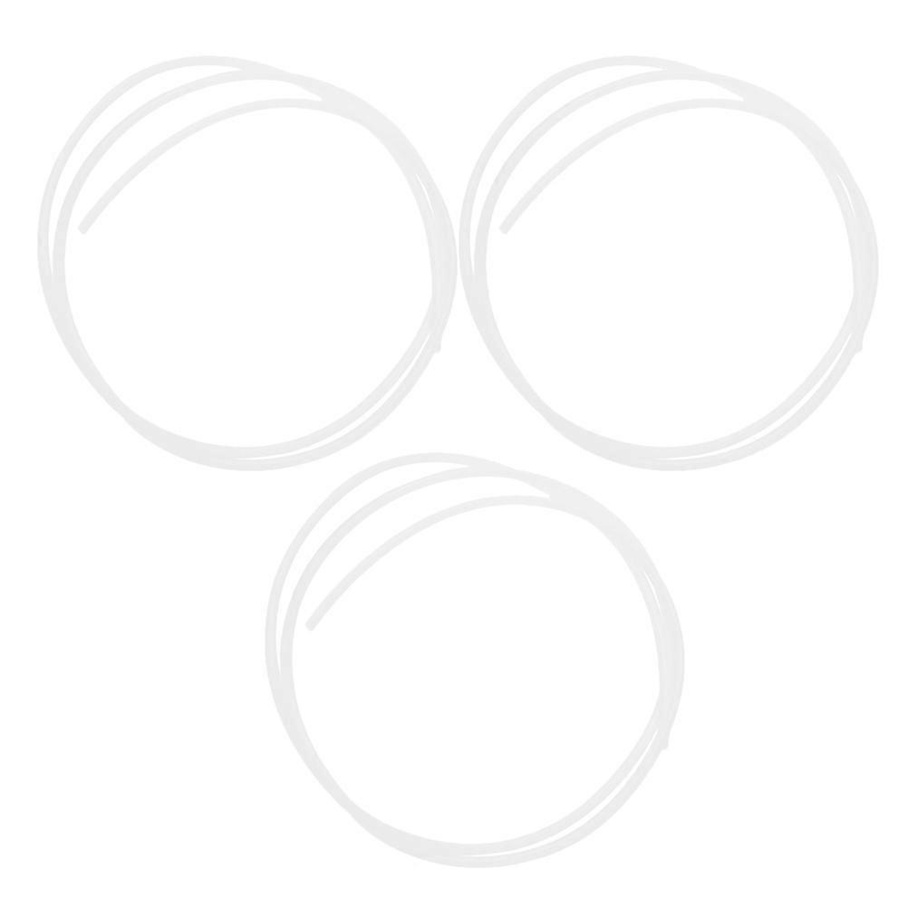 Durable Ptfe Tubes for 3D Printer Filament Replacement 6Pcs White