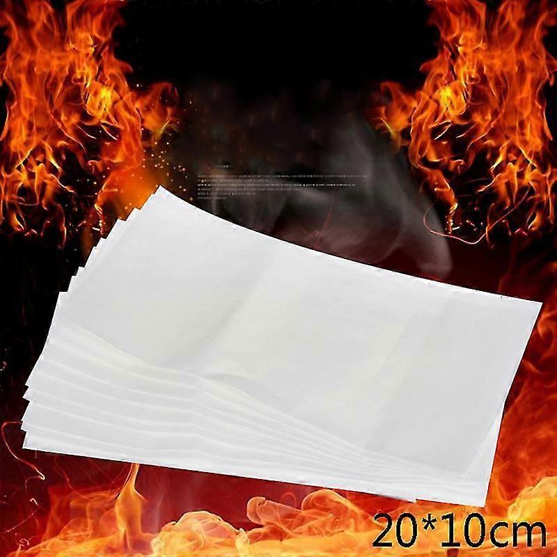 10pcs 20*10cm Fire Paper Flash Flame Paper Fire Paper Magic Props Effect Shock