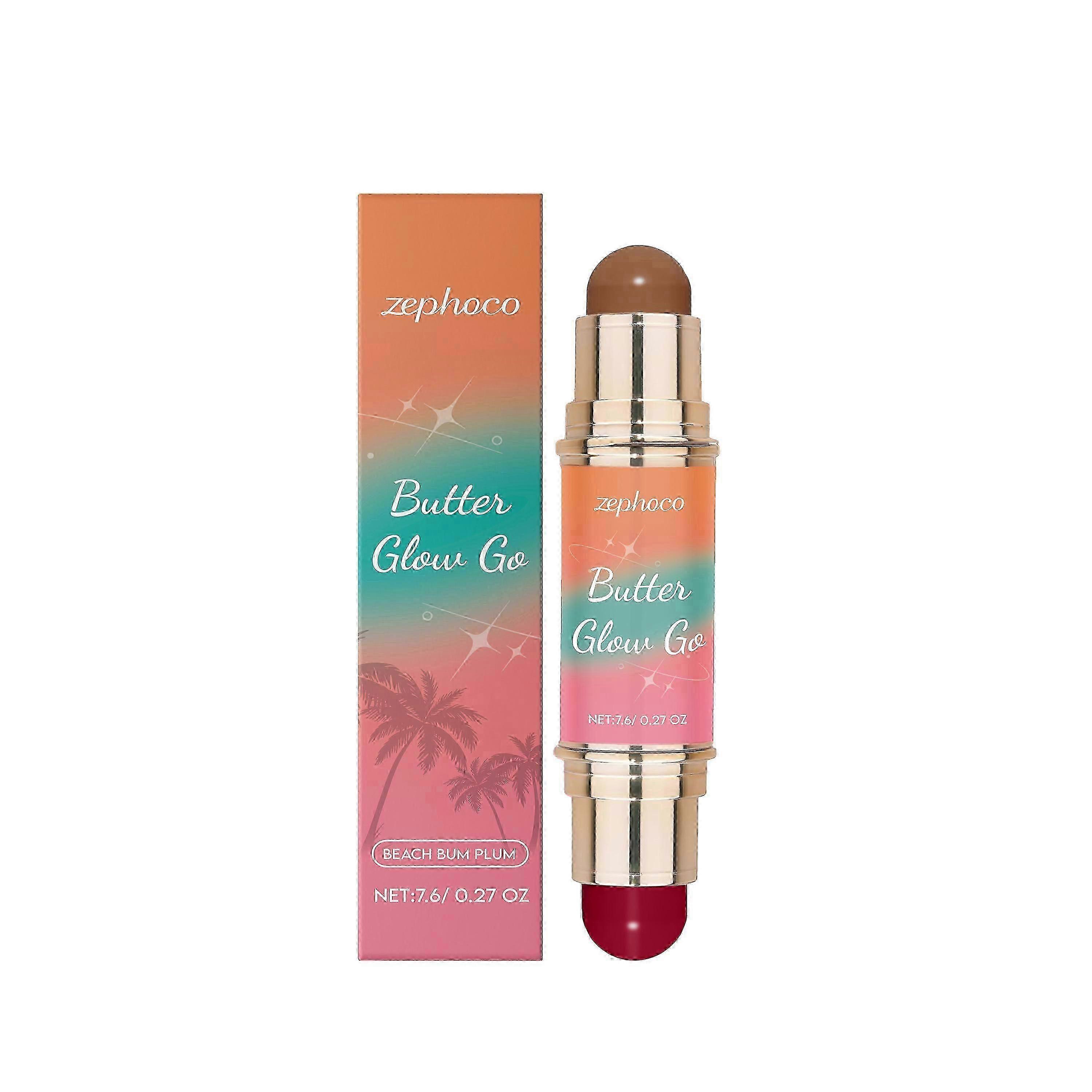 Multi-Purpose Contour Stick (Tan + Purplish Red)