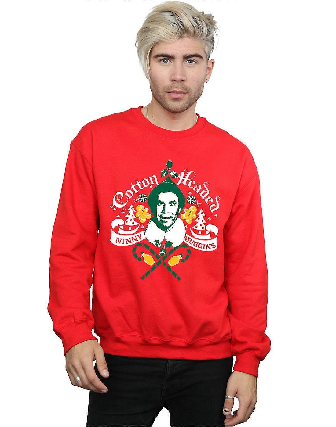Elf mäns Bomull Headed Ninny Muggins Sweatshirt