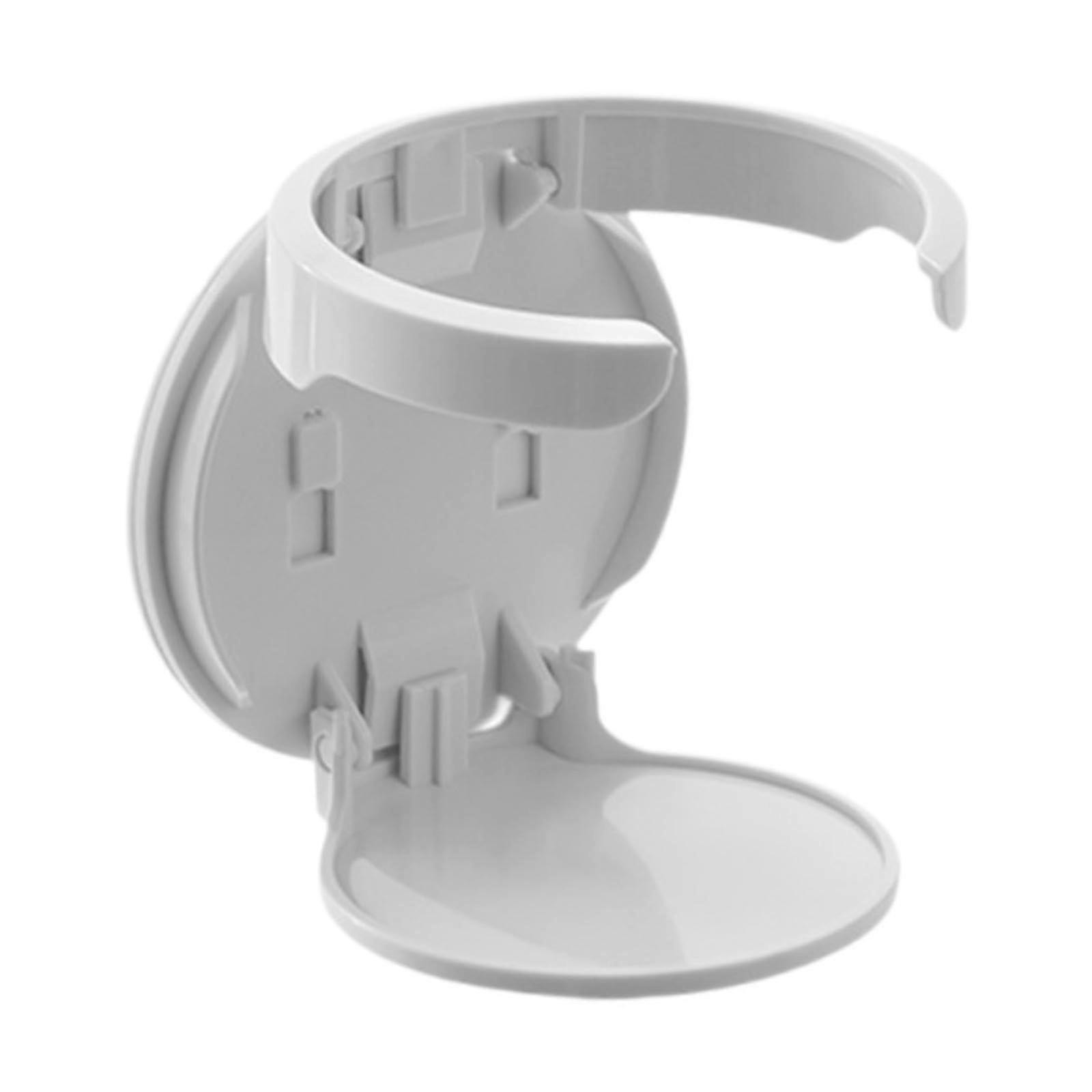 Wall Mounted Cup Holder with Foldable SpaceSaving Design for Kitchen or Office, White
