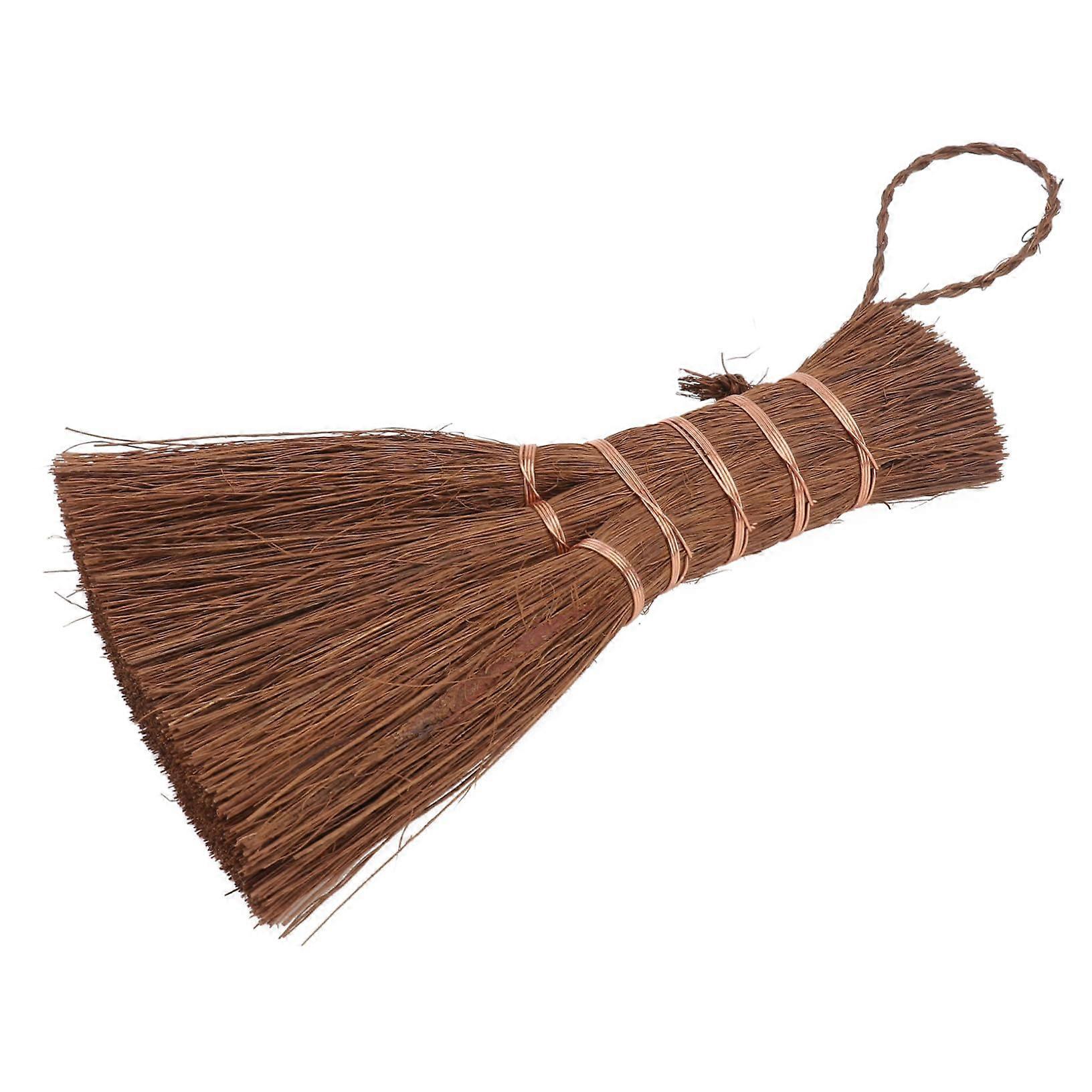 Mini Hand Broom for Delicate Surfaces with Hanging Rope Lightweight Small Cleaning Brush