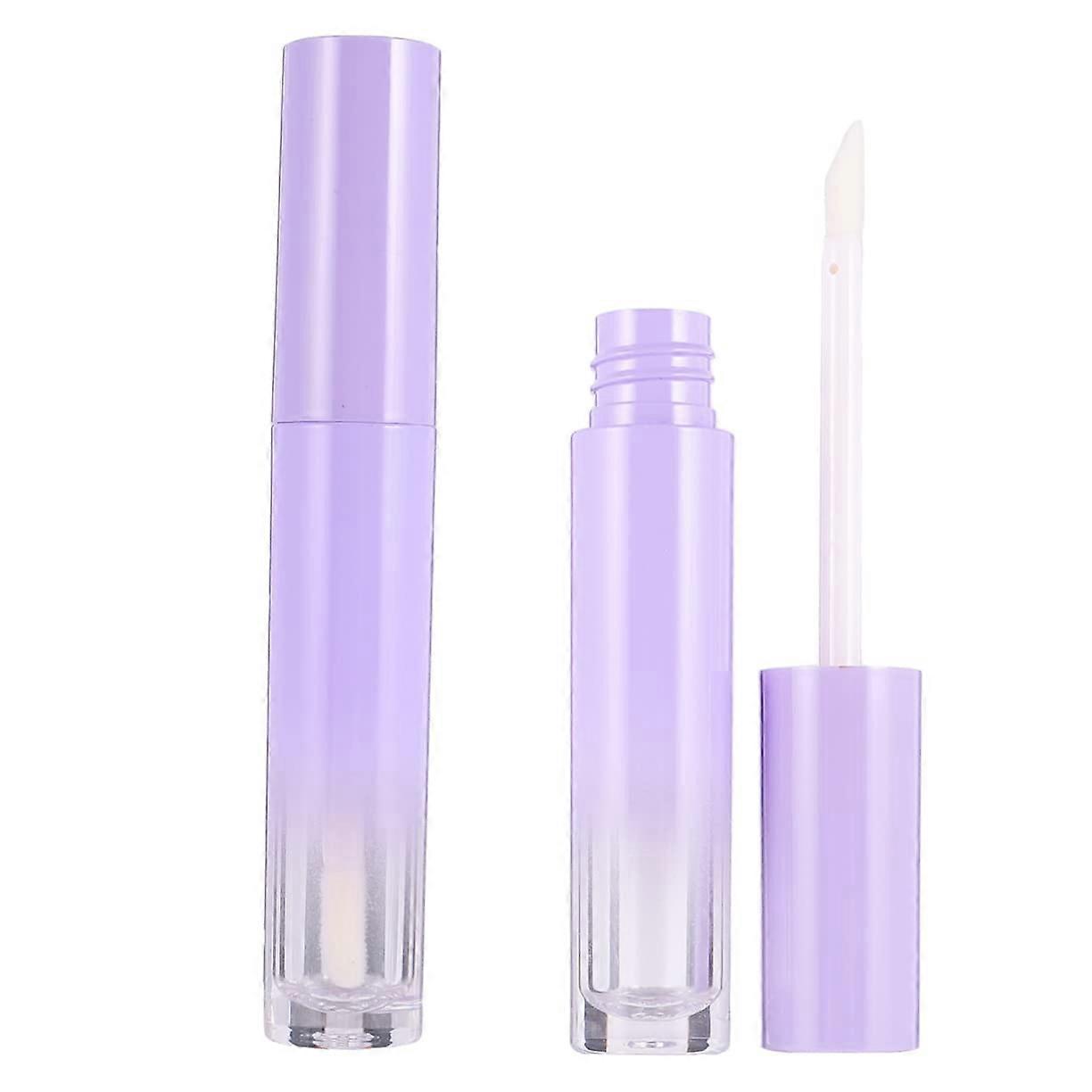 10pcs Gradient Empty Lip Gloss Tubes LeakProof Lipstick Containers for DIY Travel Use
