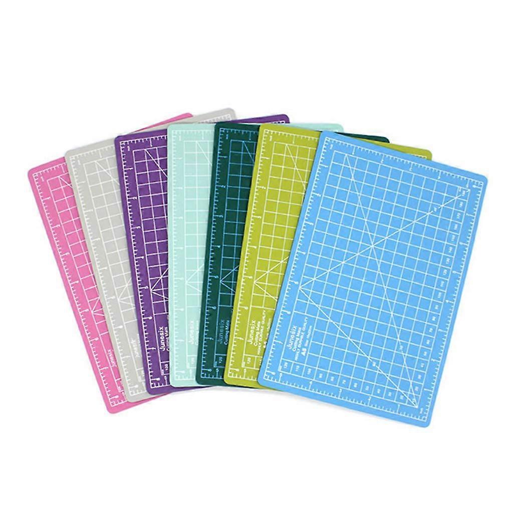 A5 Self Healing Cutting Mat with Grid for Crafts, Rubber Stamp Engraving, Precise Measuring Scale