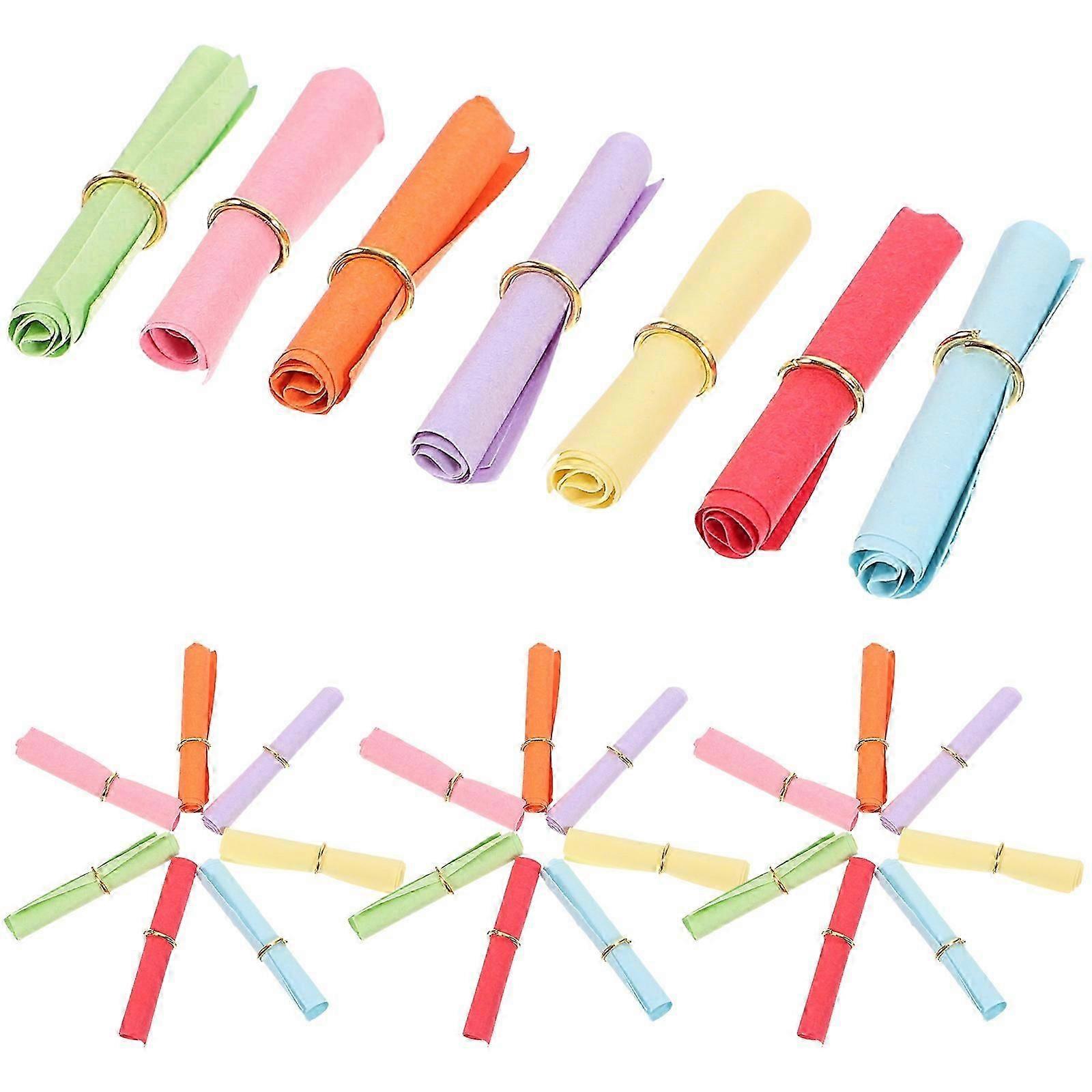 Creative Paper Rolls for Writing 150Pcs Multicolor Wishing Paper Scrolls