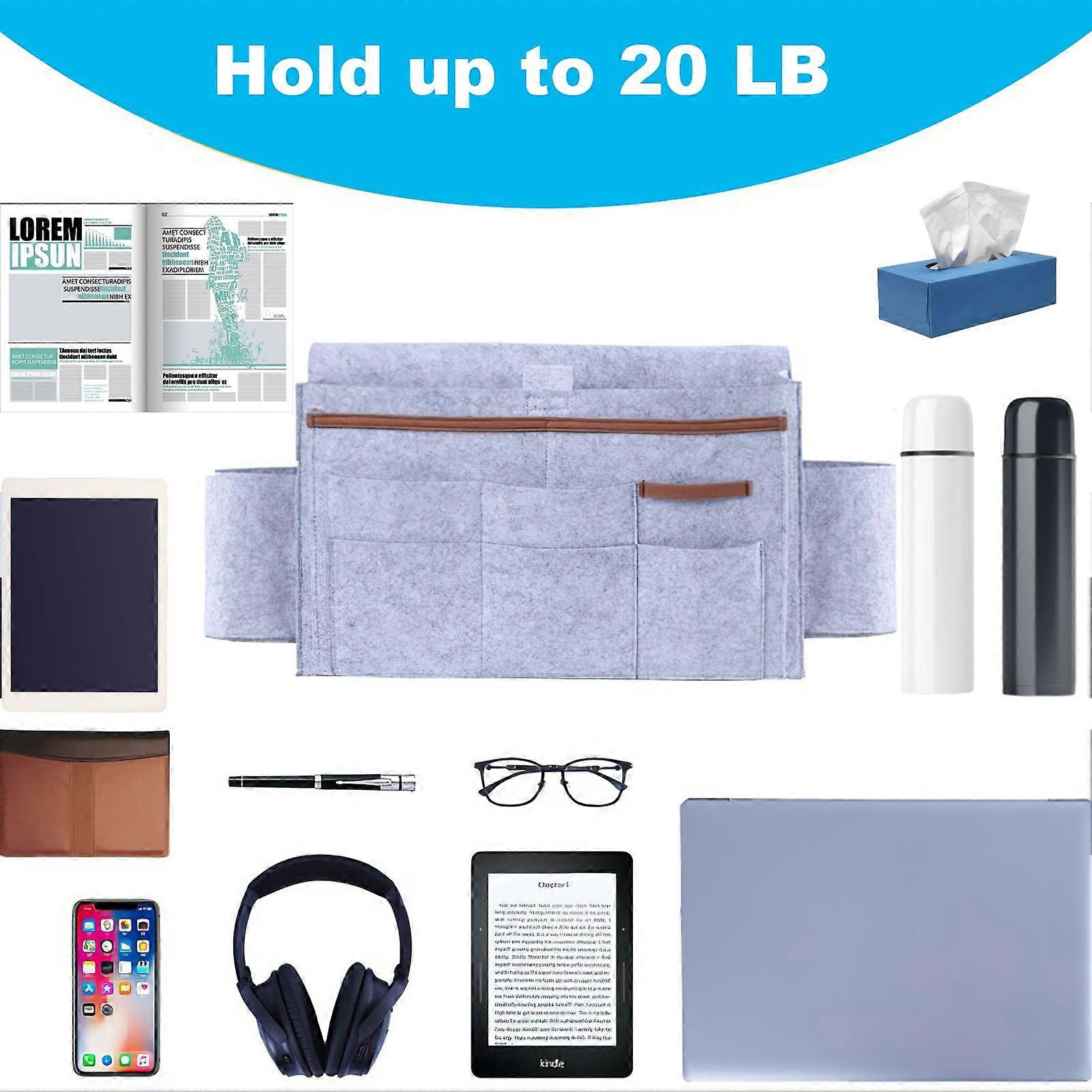 Bedside Storage Bag Organizer Table Cabinet Storage Pouch for TV Remote Control