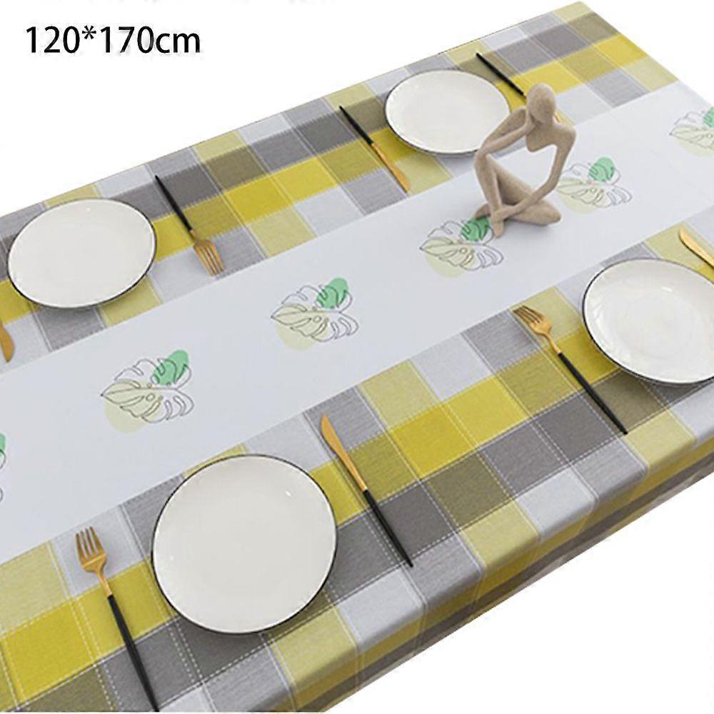 Rectangular print pattern geometric design fadeless washable table cover suitable for kitc
